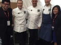 Emcee Billy Harris, Chef Philip Tessier, Chef Jerome Bocuse, Chef Mathew Peters, Executive Director Young Yun