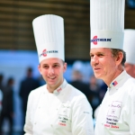 Thomas Keller, with Dan Olson, coach for the Canadian candidate.