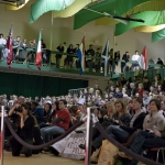 The crowd during round 2 of the competition at the Bocuse d'Or 2010.