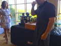 Chef Omar Flores drinking Nespresso