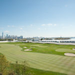 JERSEY CITY, NJ - OCTOBER 1: During the Presidents Cup held at Liberty National Golf Club Club on October 1, 2017 in Jersey City, New Jersey. (Liberty National Golf Club)